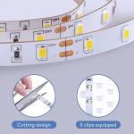 Dimmable White LED Strip Lights - 16.4ft 300 LEDs