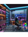 50 Ft Smart RGB LED Strip Lights with Remote