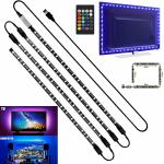 RGB LED Strip Light Kit with Remote - 4-Pack
