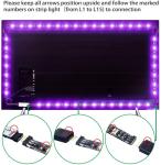 RGB LED Strip Light Kit with Remote - 4-Pack