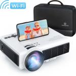 Mini Projector 1080P WiFi Bluetooth for Parties