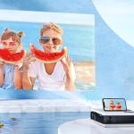 Mini Projector 1080P WiFi Bluetooth for Parties