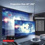 4K HD WiFi Bluetooth Home Theater Projector
