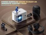 1080P WiFi Bluetooth Projector for Home Theater