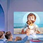 Mini Projector 1080P WiFi Bluetooth for Parties