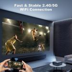 4K HD WiFi Bluetooth Home Theater Projector