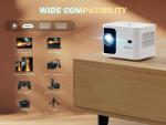 1080P WiFi Bluetooth Projector for Home Theater