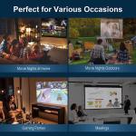 4K HD WiFi Bluetooth Home Theater Projector