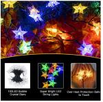 49FT Waterproof Color Changing Star String Lights