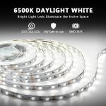 White 20ft Dimmable LED Strip Lights, 360 LEDs