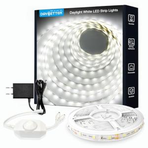 White LED Strip Light, 20 ft Dimmable Rope Lights