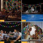 49FT Waterproof Color Changing Star String Lights