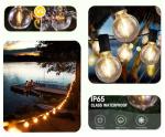 LED Globe String Lights - 25 Bulbs, 25ft
