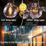 LED Globe String Lights - 25 Bulbs, 25ft