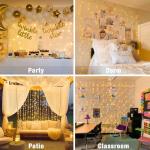 300 LED Remote Control Fairy Curtain Lights