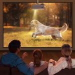 Mini LED Projector with 100" Screen 1080P