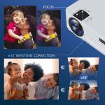 Mini LED Projector with 100" Screen 1080P