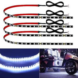 12V Waterproof LED Light Strip for Vehicles - 4 Pack