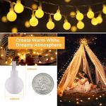 33ft Globe String Lights with Remote - Warm White