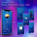 100Ft Bluetooth RGB LED Strip Lights with Music Sync