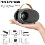 1080P 4K Home Cinema Projector with Bluetooth