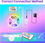 100 FT Bluetooth Color-Changing LED Strip Lights