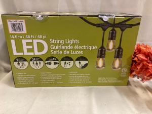 48' LED Filament String Lights for Parties
