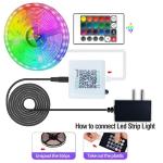 60ft RGB LED Strip Lights with Music Sync