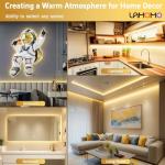 Warm White LED Neon Strip Lights - 16.4ft