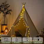 Metaku Battery Operated 33ft Globe Fairy Lights