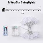 Battery Operated Star String Lights with Remote