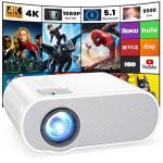 1080P Bluetooth Mini Projector for Outdoor Movies
