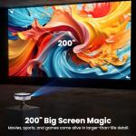 NICPOW Mini Projector for Outdoor Movies and Gaming