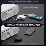 1080P Bluetooth Mini Projector for Outdoor Movies