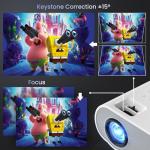 1080P Bluetooth Mini Projector for Outdoor Movies