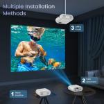 1080P Bluetooth Mini Projector for Outdoor Movies