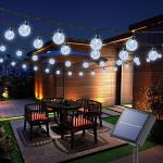 50 Waterproof Solar LED String Lights for Parties