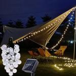 50 Waterproof Solar LED String Lights for Parties