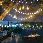 50 Waterproof Solar LED String Lights for Parties