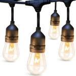 48 FT Outdoor String Lights with Vintage Bulbs