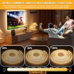 USB Dimmable 6.56ft LED Strip Light 640LEDs