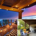 Dimmable Waterproof LED Patio String Lights 50FT-100FT