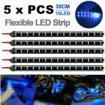 5 Pack Waterproof 12" LED Strip Lights