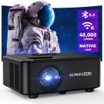 HD 4K Projector with WiFi and Bluetooth