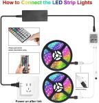 32ft LED Strip Lights with Remote Control
