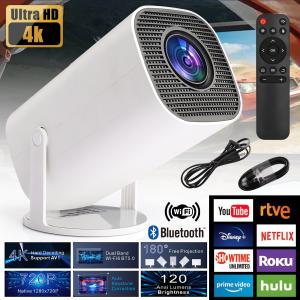 Portable 4K Mini Projector with Bluetooth and WiFi