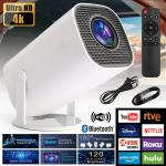 Portable 4K Mini Projector with Bluetooth and WiFi
