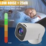 Portable 4K Mini Projector with Bluetooth and WiFi