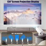 Portable 4K Mini Projector with Bluetooth and WiFi