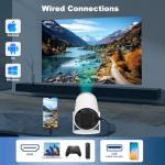 Portable 4K Mini Projector with Bluetooth and WiFi
